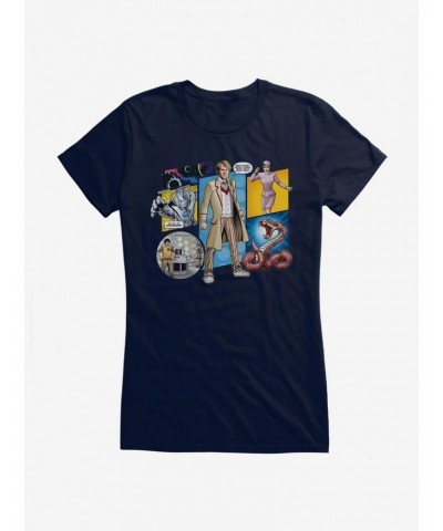 Doctor Who The Fifth Doctor Comic Scene Girls T-Shirt $9.71 T-Shirts