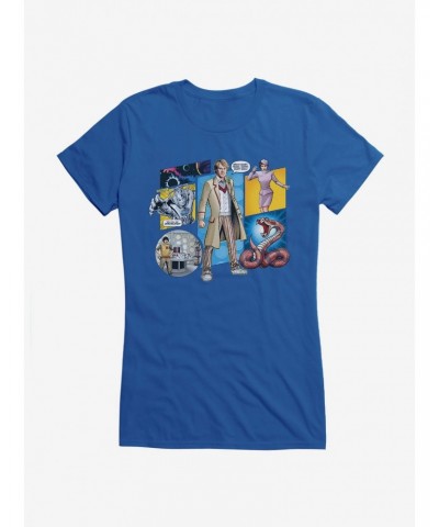 Doctor Who The Fifth Doctor Comic Scene Girls T-Shirt $9.71 T-Shirts