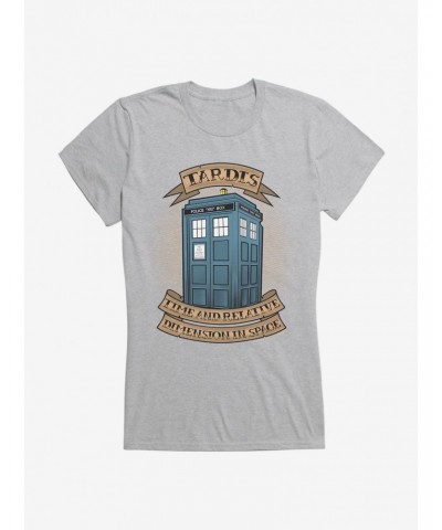 Doctor Who TARDIS Acronym Banner Girls T-Shirt $9.21 T-Shirts