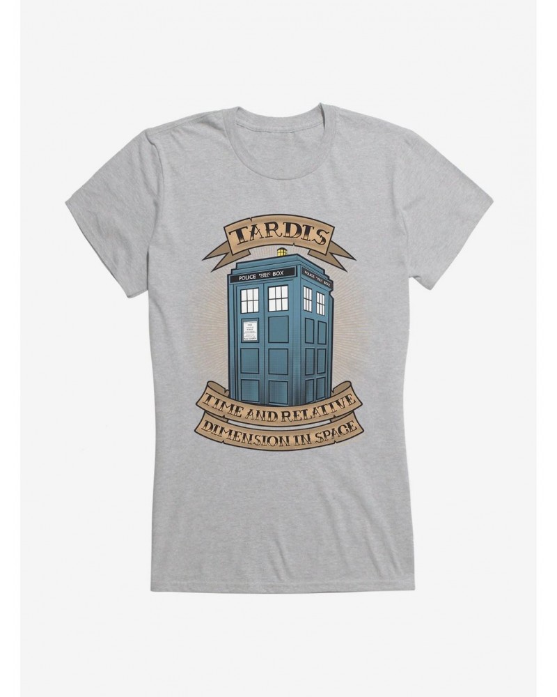 Doctor Who TARDIS Acronym Banner Girls T-Shirt $9.21 T-Shirts