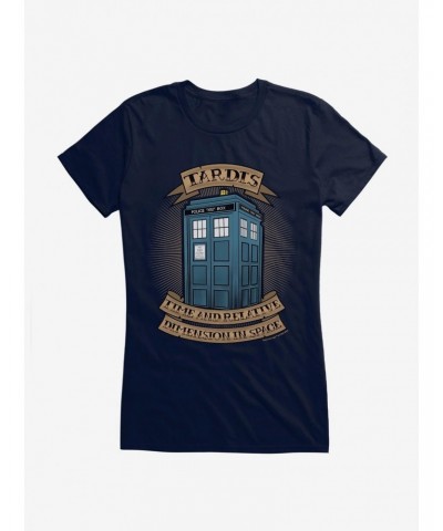 Doctor Who TARDIS Acronym Banner Girls T-Shirt $9.21 T-Shirts