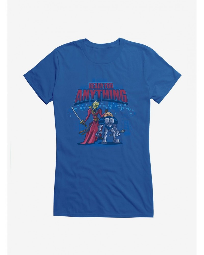 Doctor Who Ready For Anything Girls T-Shirt $8.47 T-Shirts