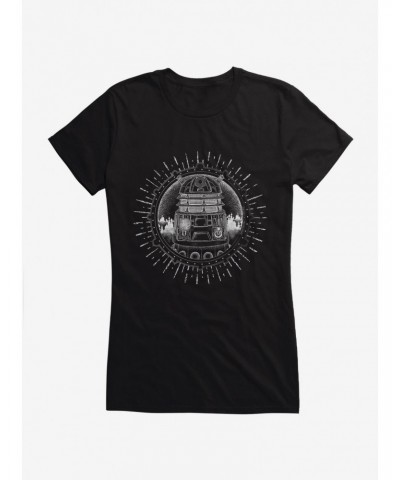 Doctor Who Dalek Pencil Outline Girls T-Shirt $7.72 T-Shirts