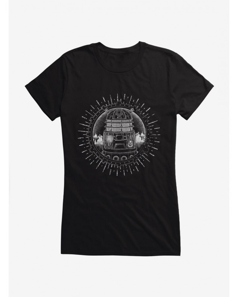 Doctor Who Dalek Pencil Outline Girls T-Shirt $7.72 T-Shirts