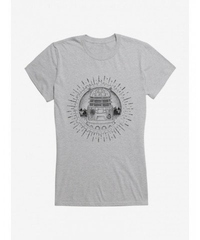 Doctor Who Dalek Pencil Outline Girls T-Shirt $7.72 T-Shirts