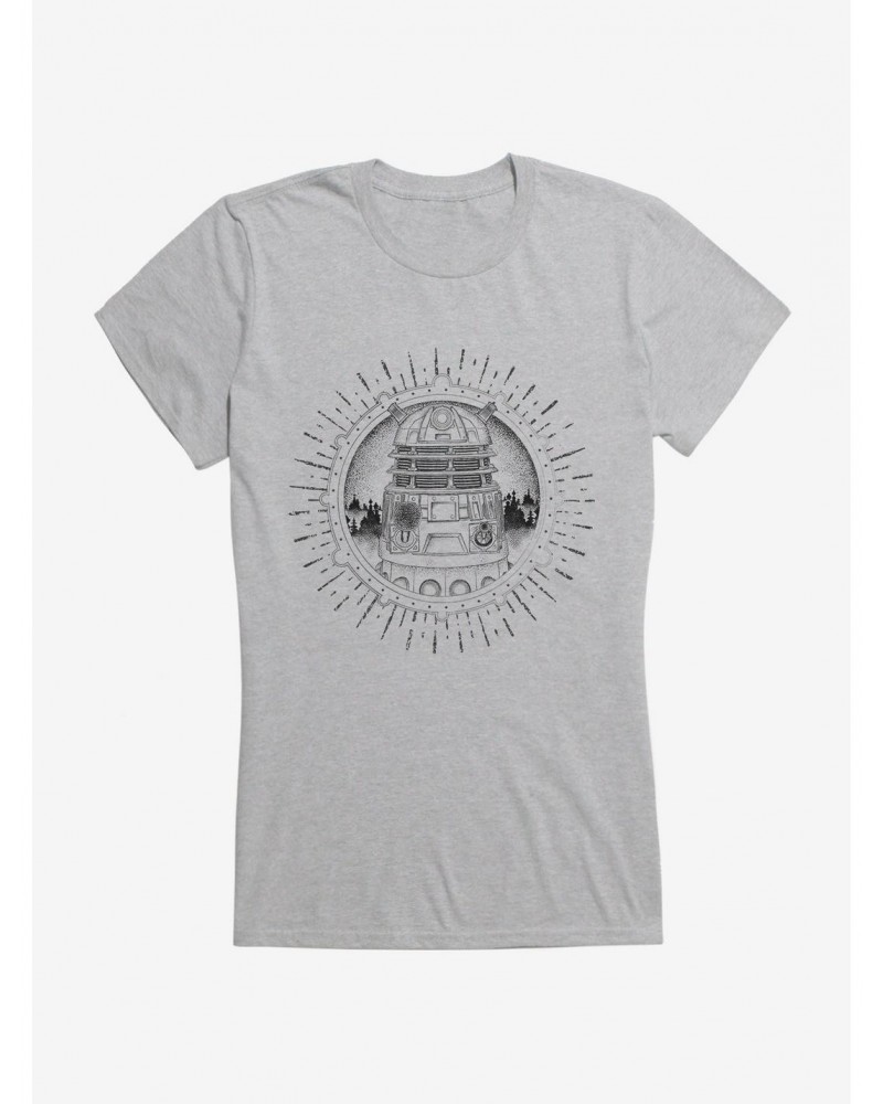 Doctor Who Dalek Pencil Outline Girls T-Shirt $7.72 T-Shirts