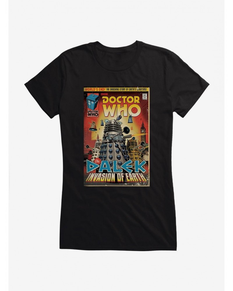 Doctor Who Invastion Of Earth Girls T-Shirt $8.22 T-Shirts