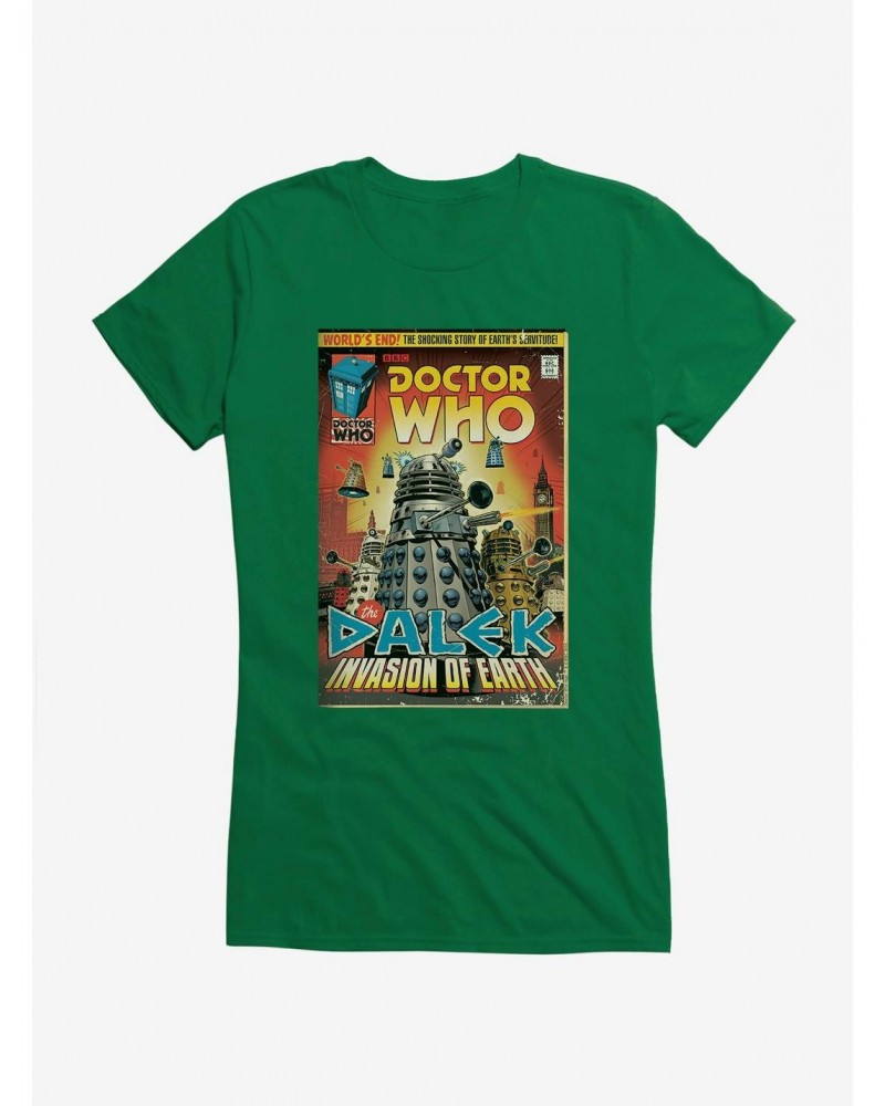 Doctor Who Invastion Of Earth Girls T-Shirt $8.22 T-Shirts