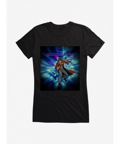 Doctor Who The Fourth Doctor And Epic Adventurer Girls T-Shirt $12.20 T-Shirts