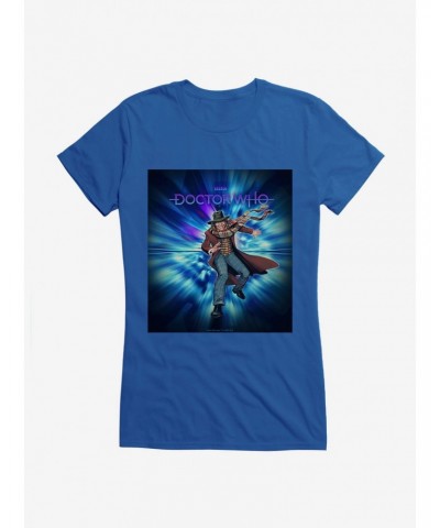 Doctor Who The Fourth Doctor And Epic Adventurer Girls T-Shirt $12.20 T-Shirts