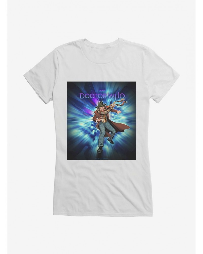 Doctor Who The Fourth Doctor And Epic Adventurer Girls T-Shirt $12.20 T-Shirts