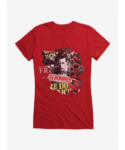 Doctor Who Eleventh Doctor Geronimo Girls T-Shirt $12.20 T-Shirts