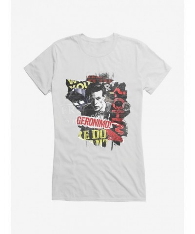 Doctor Who Eleventh Doctor Geronimo Girls T-Shirt $12.20 T-Shirts