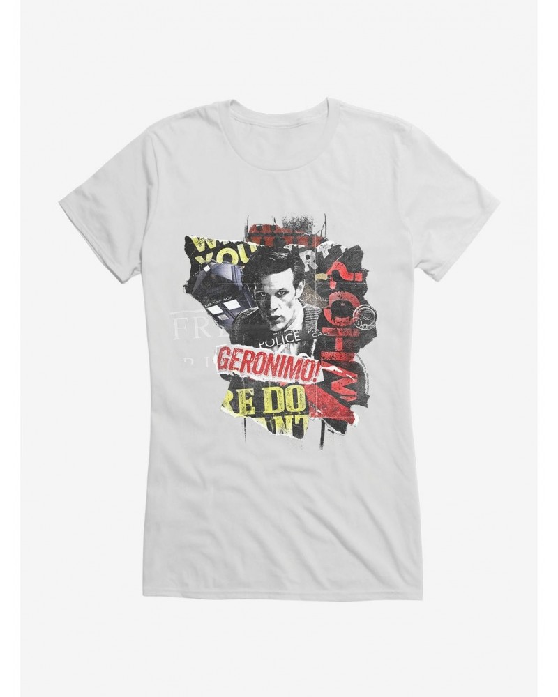 Doctor Who Eleventh Doctor Geronimo Girls T-Shirt $12.20 T-Shirts