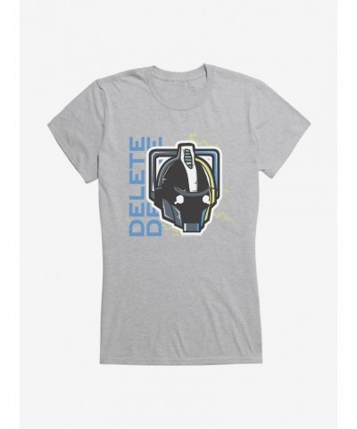 Doctor Who Cybermen Delete Girls T-Shirt $9.21 T-Shirts