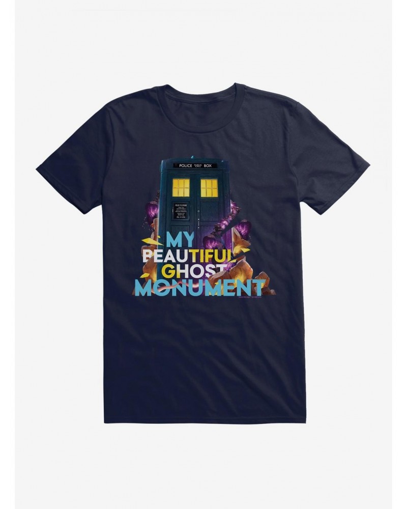 Doctor Who Thirteenth Doctor Beautiful Ghost Monument T-Shirt $10.04 T-Shirts