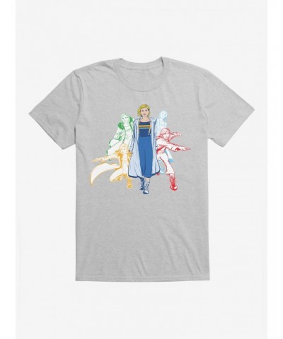 Doctor Who Thirteenth Doctor Jump Into Action Sketches T-Shirt $7.41 T-Shirts