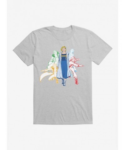 Doctor Who Thirteenth Doctor Jump Into Action Sketches T-Shirt $7.41 T-Shirts