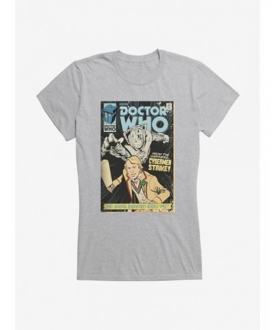 Doctor Who Fifth Doctor Cybermen Comic Girls T-Shirt $12.45 T-Shirts