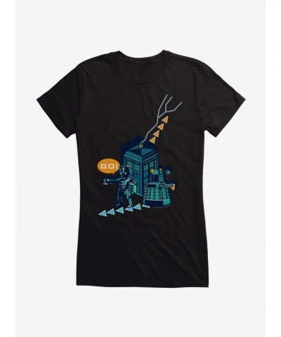 Doctor Who TARDIS Enemy Territory Girls T-Shirt $11.95 T-Shirts