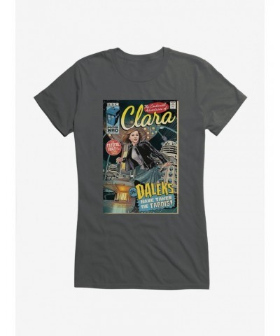 Doctor Who Clara Comic Cover Girls T-Shirt $7.72 T-Shirts