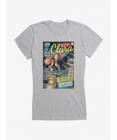 Doctor Who Clara Comic Cover Girls T-Shirt $7.72 T-Shirts