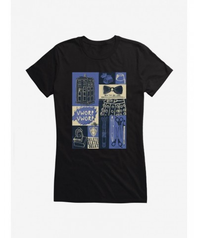 Doctor Who TARDIS Classic Icons Girls T-Shirt $12.20 T-Shirts