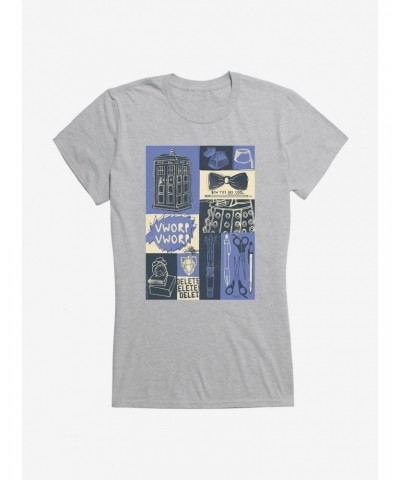 Doctor Who TARDIS Classic Icons Girls T-Shirt $12.20 T-Shirts