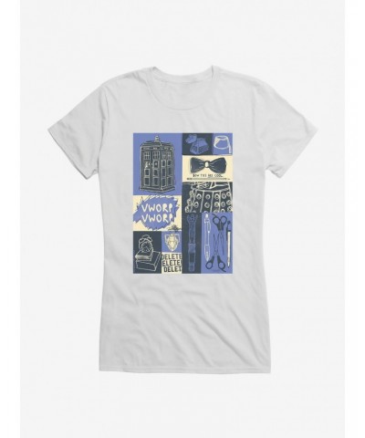 Doctor Who TARDIS Classic Icons Girls T-Shirt $12.20 T-Shirts