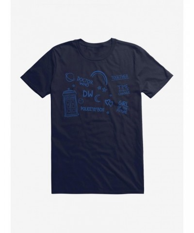 Doctor Who Thirteenth Doctor Time For Change Script T-Shirt $8.13 T-Shirts