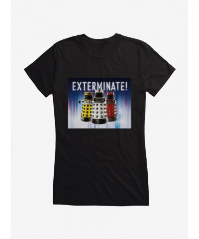 Doctor Who Dalek Exterminate Girls T-Shirt $7.97 T-Shirts