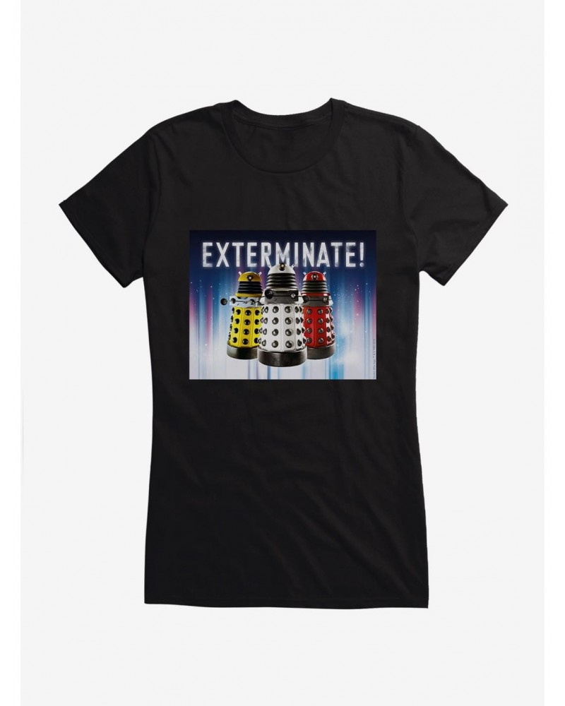 Doctor Who Dalek Exterminate Girls T-Shirt $7.97 T-Shirts