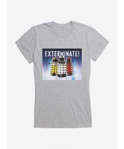 Doctor Who Dalek Exterminate Girls T-Shirt $7.97 T-Shirts