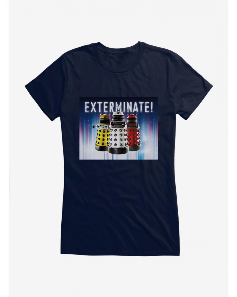 Doctor Who Dalek Exterminate Girls T-Shirt $7.97 T-Shirts