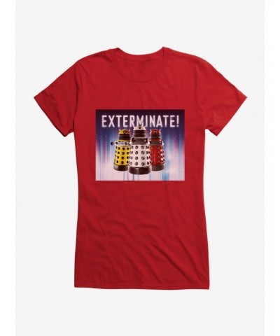 Doctor Who Dalek Exterminate Girls T-Shirt $7.97 T-Shirts