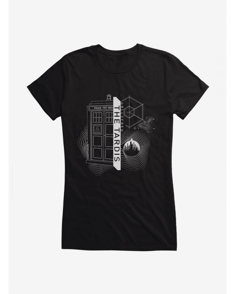 Doctor Who TARDIS Outline Specs Girls T-Shirt $9.71 T-Shirts