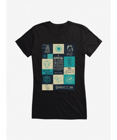 Doctor Who TARDIS Icon Box Up Girls T-Shirt $8.47 T-Shirts