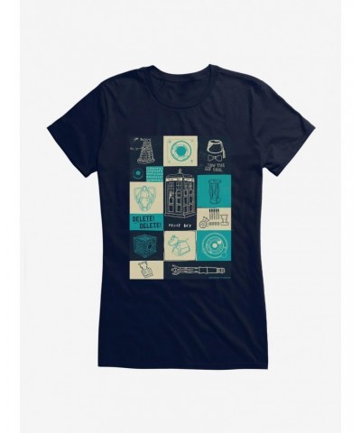 Doctor Who TARDIS Icon Box Up Girls T-Shirt $8.47 T-Shirts