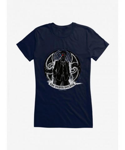 Doctor Who The Tenth Doctor 3D Glasses Outline Girls T-Shirt $10.46 T-Shirts