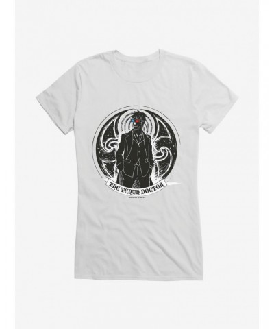 Doctor Who The Tenth Doctor 3D Glasses Outline Girls T-Shirt $10.46 T-Shirts