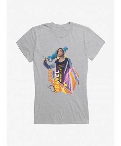 Doctor Who Thirteenth Doctor Keep Your Faith Girls T-Shirt $9.21 T-Shirts