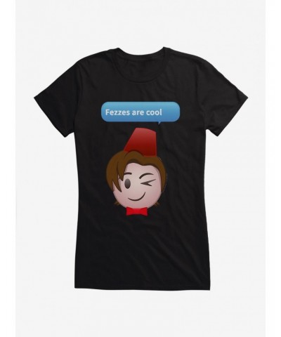 Doctor Who Eleventh Doctor Fezzes Girls T-Shirt $10.21 T-Shirts