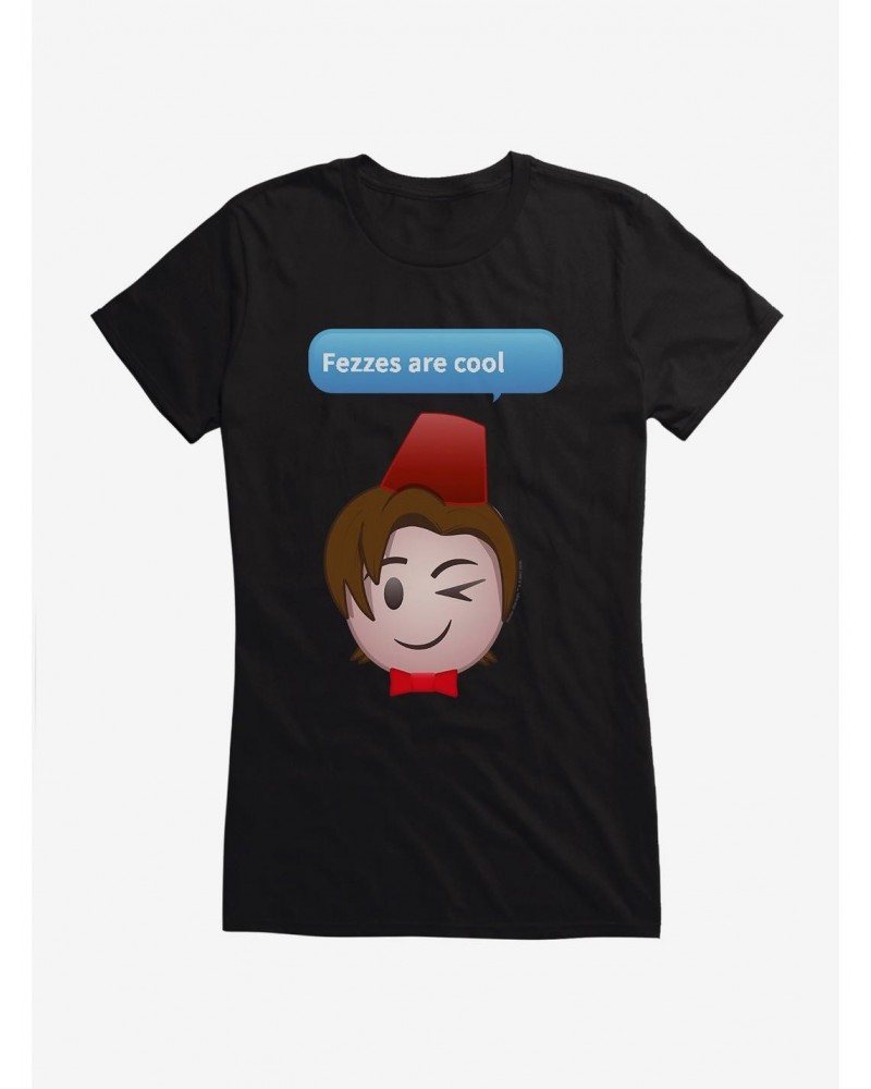 Doctor Who Eleventh Doctor Fezzes Girls T-Shirt $10.21 T-Shirts