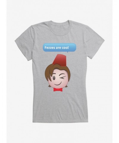 Doctor Who Eleventh Doctor Fezzes Girls T-Shirt $10.21 T-Shirts