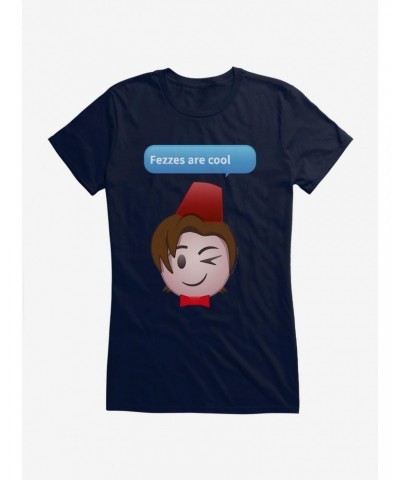 Doctor Who Eleventh Doctor Fezzes Girls T-Shirt $10.21 T-Shirts