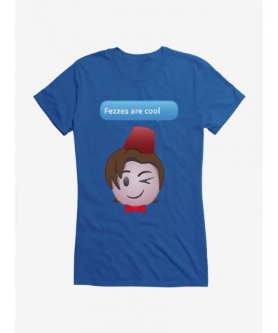 Doctor Who Eleventh Doctor Fezzes Girls T-Shirt $10.21 T-Shirts