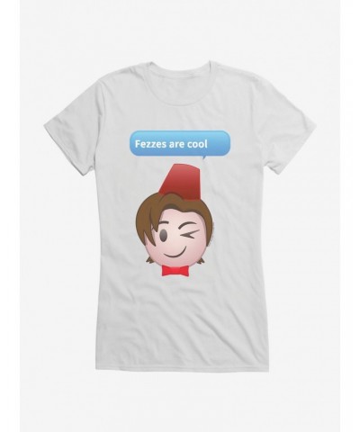 Doctor Who Eleventh Doctor Fezzes Girls T-Shirt $10.21 T-Shirts