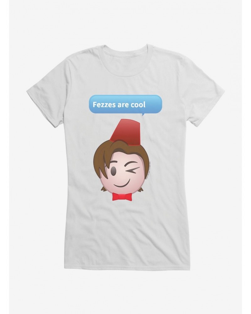 Doctor Who Eleventh Doctor Fezzes Girls T-Shirt $10.21 T-Shirts