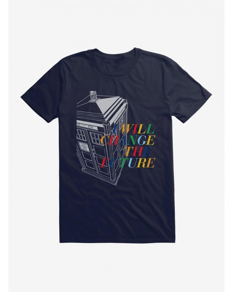 Doctor Who I Will Change The Future Tardis T-Shirt $10.76 T-Shirts