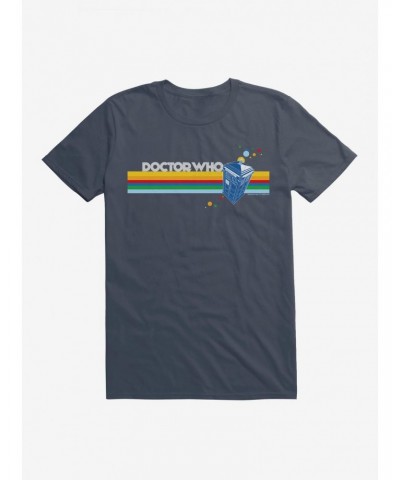 Doctor Who Thirteenth Doctor TARDIS Rainbow Stripe T-Shirt $8.37 T-Shirts